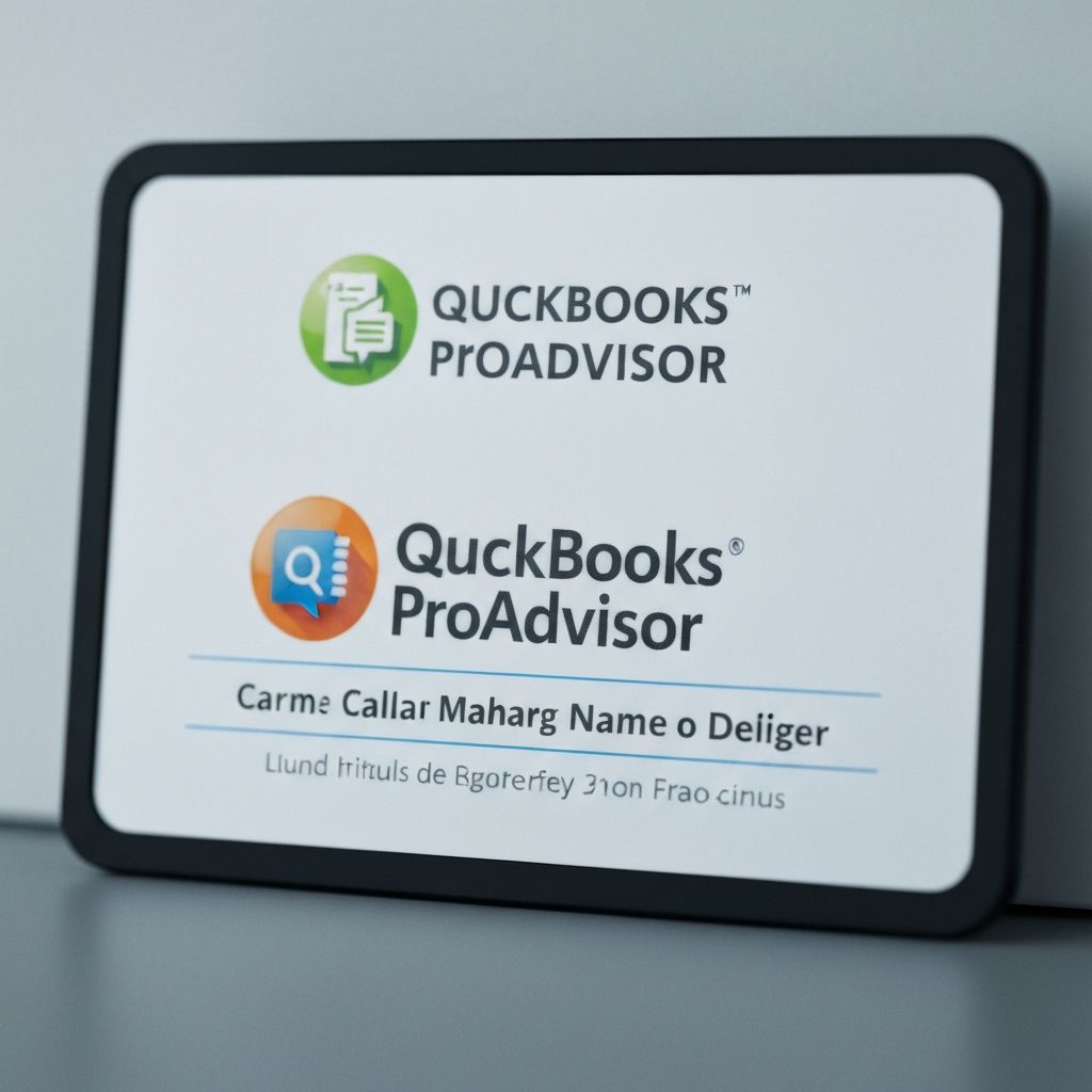 QuickBooks ProAdvisor certification